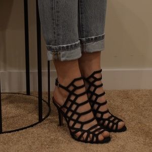 Madden Girl open toe heeled caged sandle